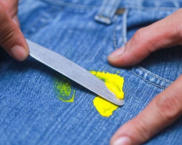 Как очистить джинсы от слайма