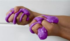 Как сделать фиолетовый слайм